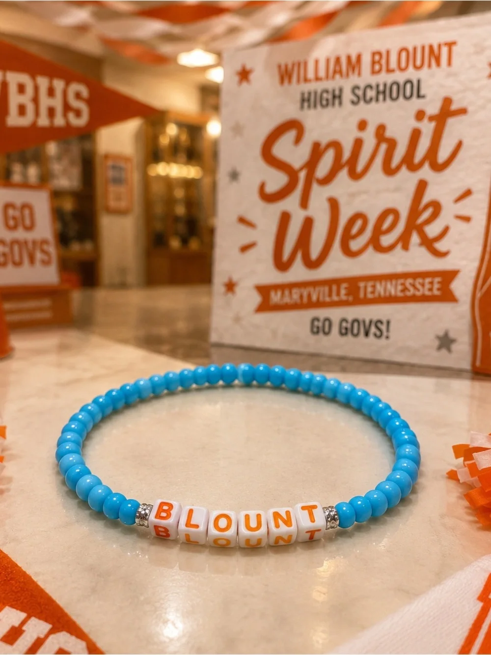 William Blount Spirit Week Bracelet Set 8”